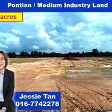 Pontian medium industry land for sale