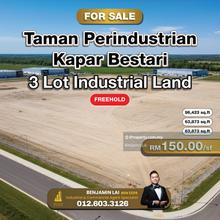 Taman Perindustrian Kapar Bestari 3 Lot Industrial Land For Sale