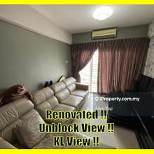 Near MRT!! Fully Furnish!! Kepong Sentral For Sale!! Corner Unit!!