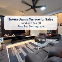 Sutera Utama Roof Top Balcony Terrace For Sales