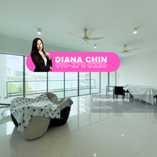 Partially furnished unit with seaview and poolview