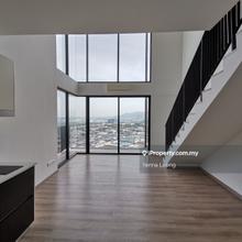 Partially furnished duplex for sale.