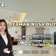 Jalan Duta 1/2, Taman Nusa Duta @ Fully Furnished 2-storey Semi-D