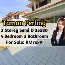Taman Perling, 2 Storey Semi D 35x80, 4 Bedroom 3 Bathroom