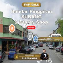 Bandar Pinggiran Subang 2 Storey Shop for Sale