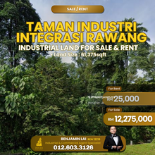 Taman Industri Integrasi Rawang Industrial Land For Sale & Rent