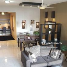 Fully furnished, near LRT Setiawangsa, high floor & nice KLCC view.