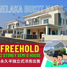 Below Market Price Freehold Semi D House at Bukit Katil Bukit Baru 