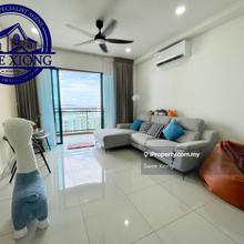 Waterside Condo 1249sf 3cp Fully Reno Furnish Gelugor City View Middle