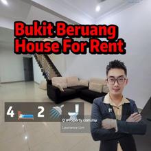 Near Mmu Bukit Beruang 1.5sty House For Rent