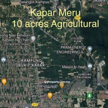 10 acres Agriculture Land for sale at Kapar Meru