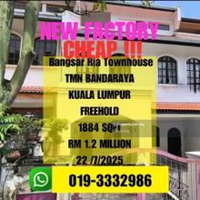 Bank Lelong Freehold Lower Floor Townhouse Bangsar Ria Bangsar Kl