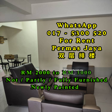 Fully Furnished Partly Furnished Not Furnished Permas Jaya For Rent