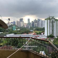 Unfurnish Palm Court 3r2b balcony Brickfields KL Sentral LRT st 
