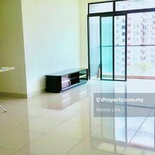 Corner Unit, Partial furnished With 2 Car park For Sale