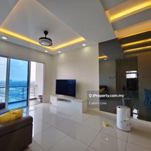 Skypod Residence, Corner Unit, High Floor, Lake View, Partly Furnished