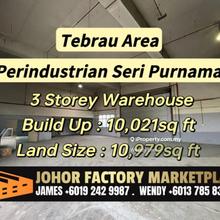 Tebrau Warehouse Perindustrian Sri Purnama For Rent