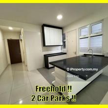 Freehold!! Kitchen Cabinet Renovated!! Strata Ready!! 2 Car Parks!!