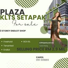 Plaza Kl Traders Square Setapak Gombak 3 Storey Endlot Shop For Sale