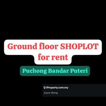 Puchong shoplot for rent, ground floor shoplot for rent