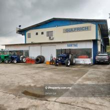Detached factory with 2.18ac industrial land @ Sungai Bakau for sale!