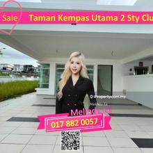 Johor Bahru Taman Kempas Utama Beautiful 2 Storey Cluster Corner 4bed
