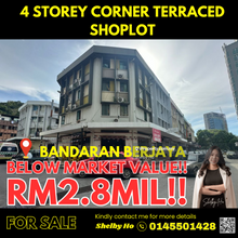 Below Market Value / Bandaran Berjaya / Corner Shoplot / For Sale