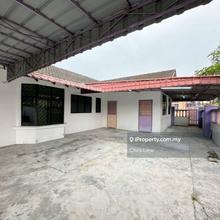 Tun Aminah corner single storey terrace with partly furnished