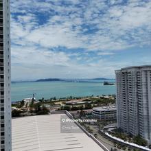 High floor, fully furnished & with sea view & Pg Bridge view!