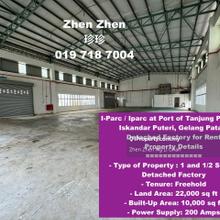 I-Parc  Port of Tanjung Pelepas, Iskandar Puteri, Factory for Rent
