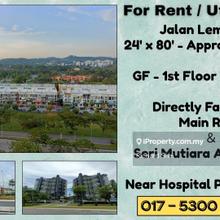 Jalan Lembah 19 Shop For Rent Facing Main Road Seri Mutiara Apartments