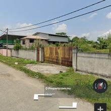 2 industrial lots for rent with briack wall fencing & concrete slab