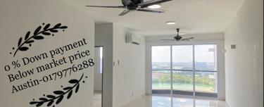 0% down payment Aurora residence puchong prima near LRT 100% Loan 1