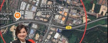 Industrial Land Krubong Freehold Good Location near Cheng Melaka Sale 1