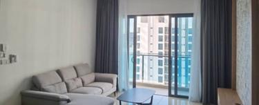 Queens Residences 1200sf High Floor Fully Renovaed Seaview  1