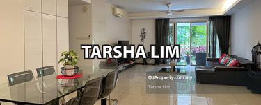 Condo living with terrace lush garden concept.  1
