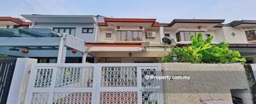 Bu10 double storey terrace house facing park for rent 1