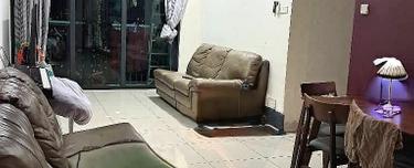 Block B high floor full furnish for rent 2cp 1