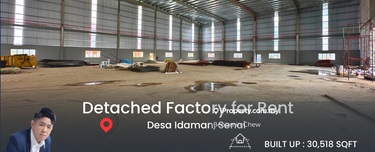 Detach Factory for Rent Desa Idaman Senai 1