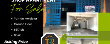 Ground Floor Shoplot Taman Merdeka Batu Berendam Basic Angkasa Nuri 1