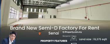 Senai Brand New Semi-D Factory For Rent 1