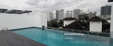 Penthouse with private pool and garden. Next to iskl 1