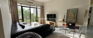 Modern kitchen big tv nice balcony greenery well furnished bright unit 1