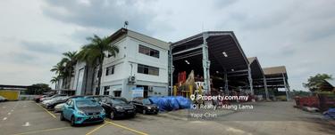 Shah Alam, seksyen 35, Factory with 3 storey office with cf, 1200amp 1