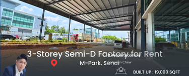 Semi-D Factory for Rent at M-Park Senai 1