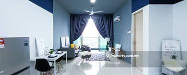 Evoke residence / big studio unit / perai / fully furnished for rent  1