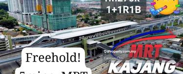 Doorstep 3mins MRT rm270k ,30mins to sunway velocity,full loan (tnc) 1