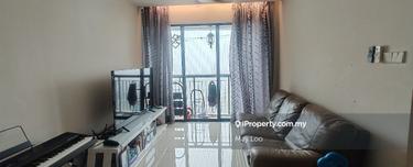 Block B high floor full furnish for rent 2cp 1