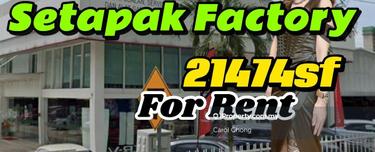 Corner Detached Factory @ Setapak, Jalan Genting Klang for rent 1