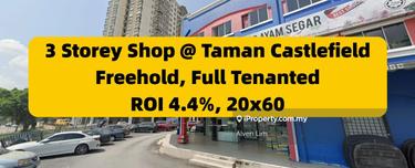 3 Storey Shop, Freehold, Main Road, 20x60, Full Tenanted 1